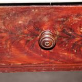 Table de toilette ancienne en bois et marbre
