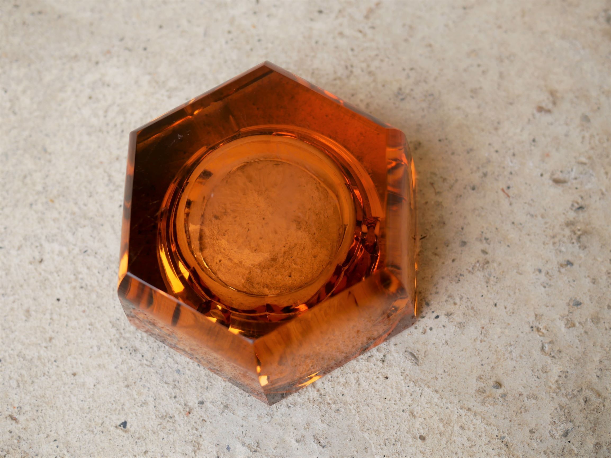 Vintage glass ashtray