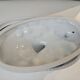 White porcelain terrine with white goose