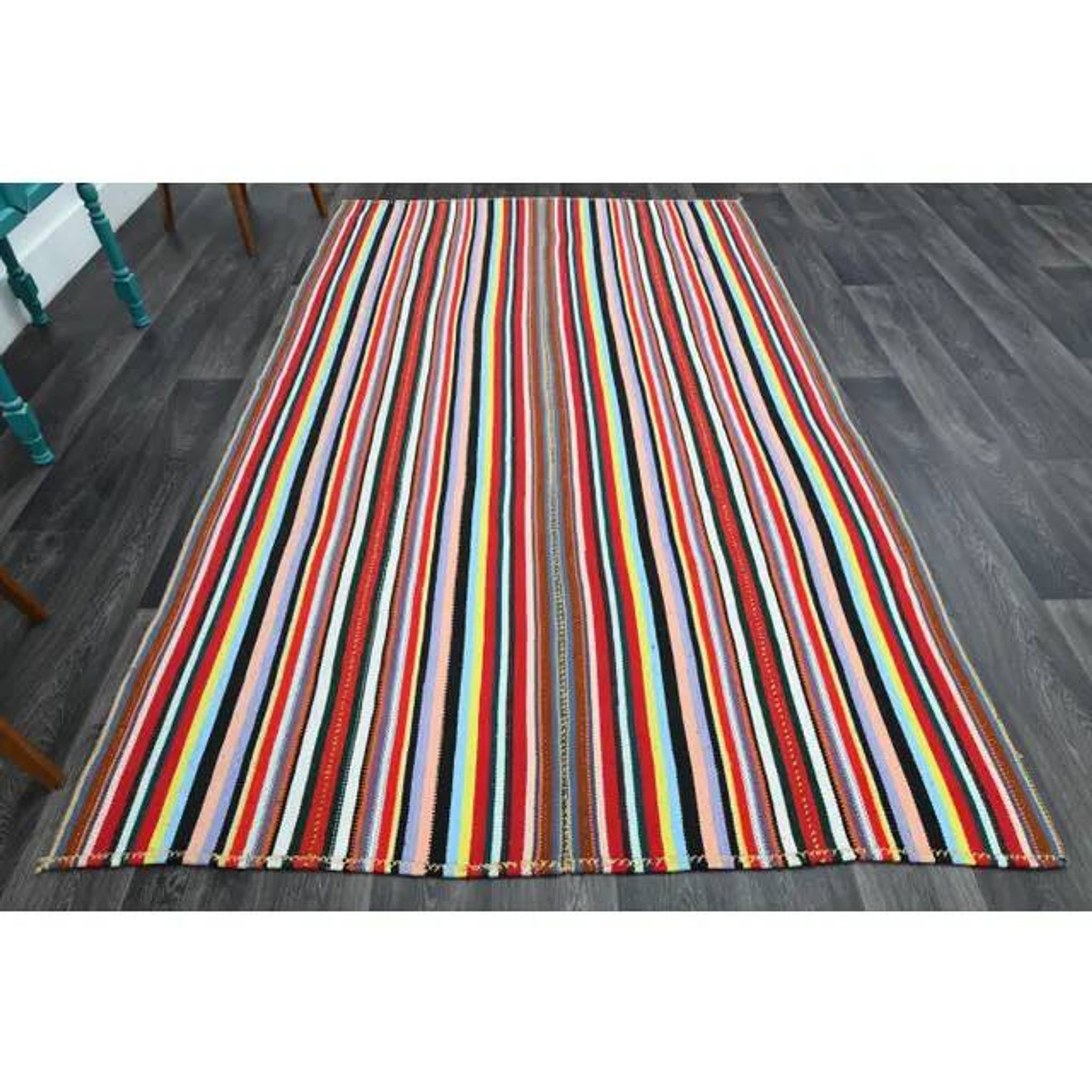 1970s Vintage Turkish Oushak Handmade Wool Cotton Red Area Rug 174x287