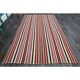 Tapis turc Oushak fait main en laine et coton rouge 174x287 des années 1970