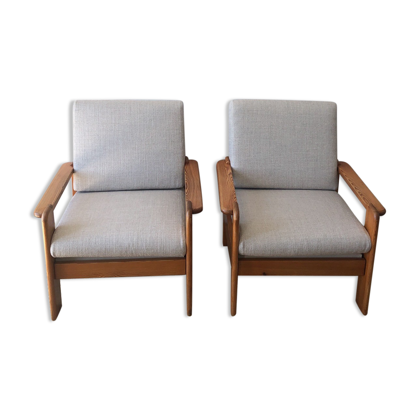 Swedish pine armchairs