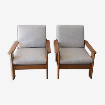 Swedish pine armchairs