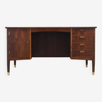 Walnut desk, Danish design, 1970s, production: Denmark