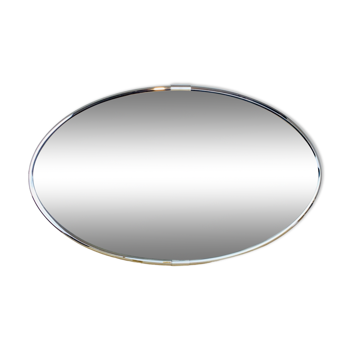 Oval mirror 51 x 81 cm chrome 1970