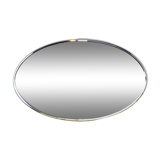 Oval mirror 51 x 81 cm chrome 1970