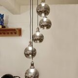 Modern Sculptural Hanging Lamp - 5 glass globes