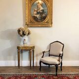 Fauteuil à la reine, style Louis XV, XIXème siècle