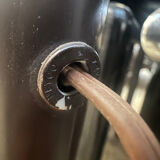 Rare double voltage lamp, cork spheres, Germany 60s