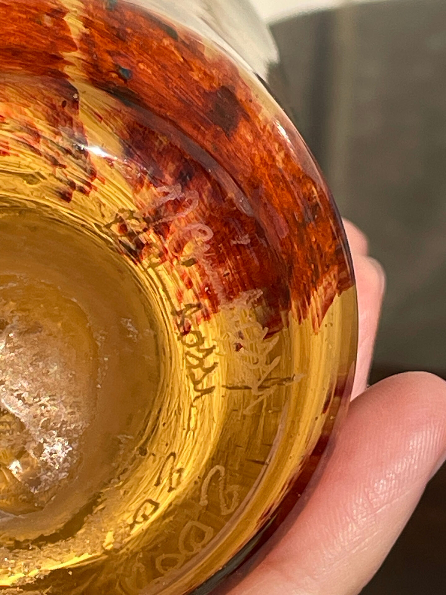 Da’ Rossi 2008 pair of artisanal handblown glass tumblers