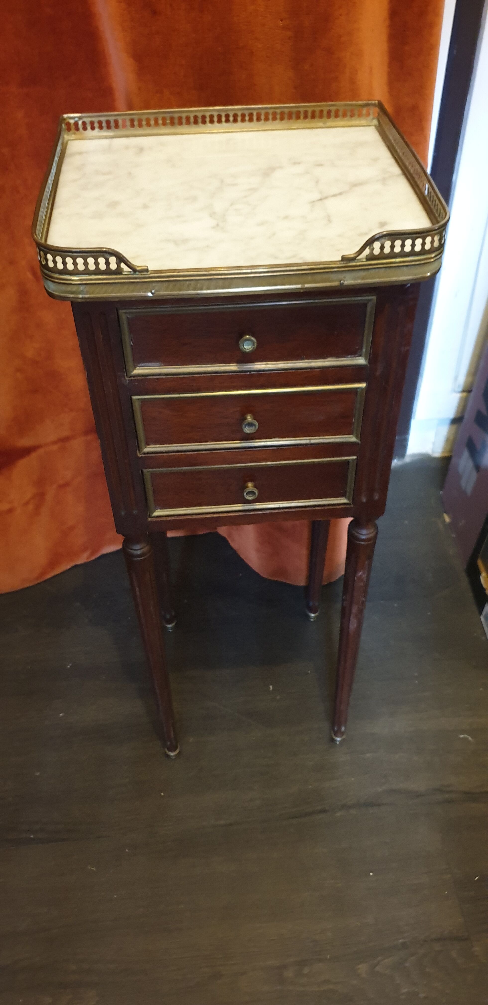 Mahogany bedside Louis XVI
