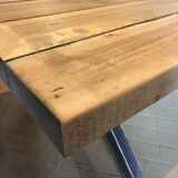 Large artisanal solid wood table
