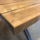 Large artisanal solid wood table