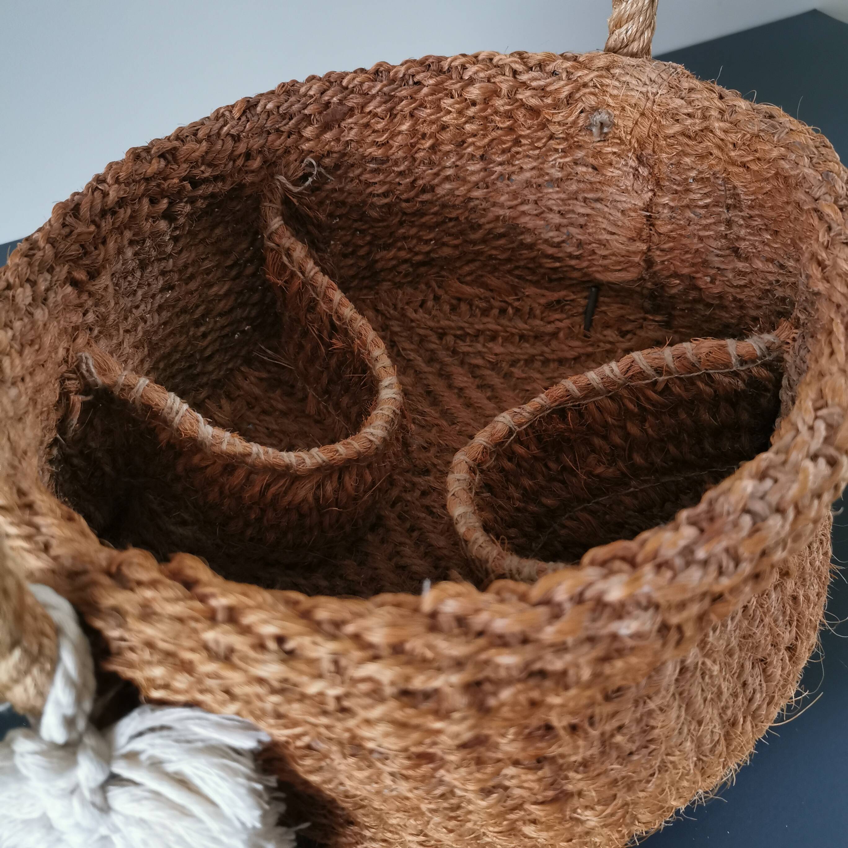 Coconut fiber basket