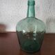 Dame Jeanne Viresa on the bottle neck in Green bubble glass 5 L