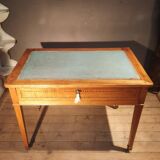 Yellow wooden writing table