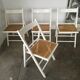 Set of 4 folding chairs, can.