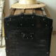 Domed travel trunk old wood