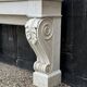 Charles x style fireplace in carrara marble, circa 1880