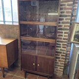 Vitrine vintage en teck des années 60