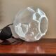 Lampe à suspension vintage, vermoedelijk Peill & Putzler, verre opalin avec relief