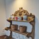 Carved 1900s wall or table shelf