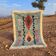 Moroccan Berber Boucherouite rug light blue