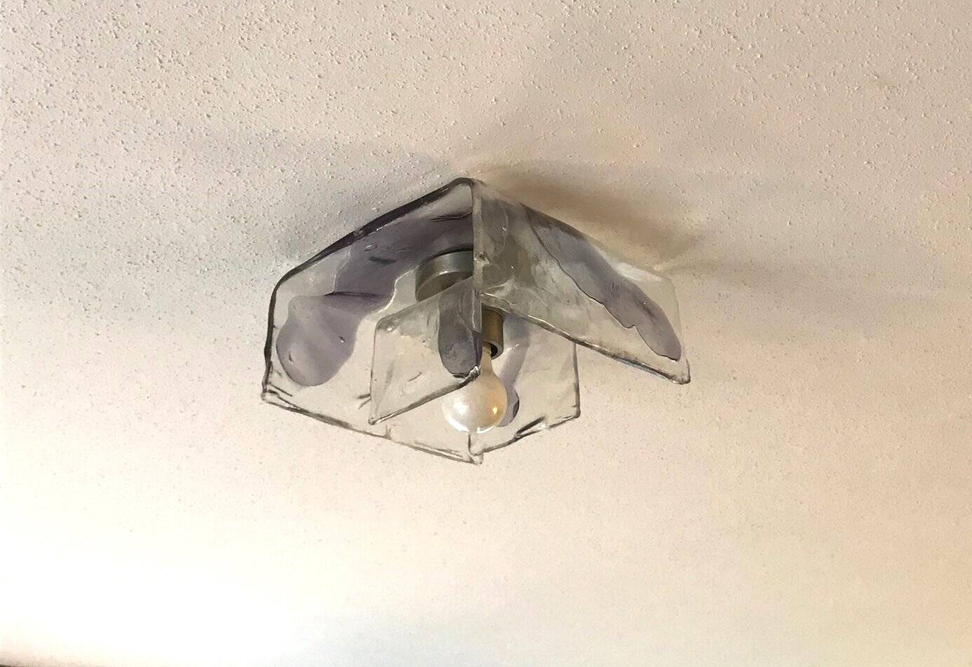 Murano Ceiling Light by Carlos Nason Murano Vintage 70s