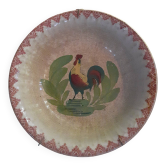 Choisy le Roi rooster plate