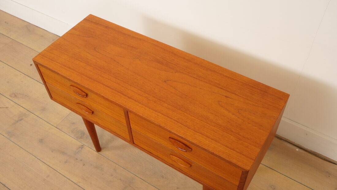 Commode vintage | Kai Kristiansen | Design danois | Teck | Moderne du milieu du siècle