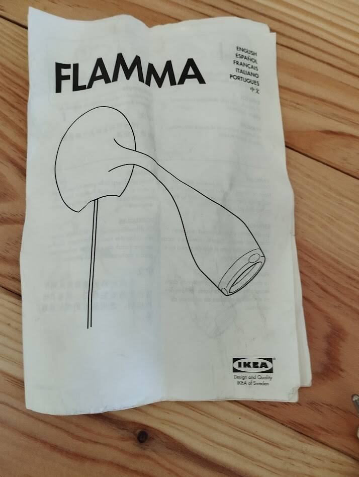 Duo of FLAMMA lamps – IKEA Carl Öjerstam – Vintage Scandinavian design