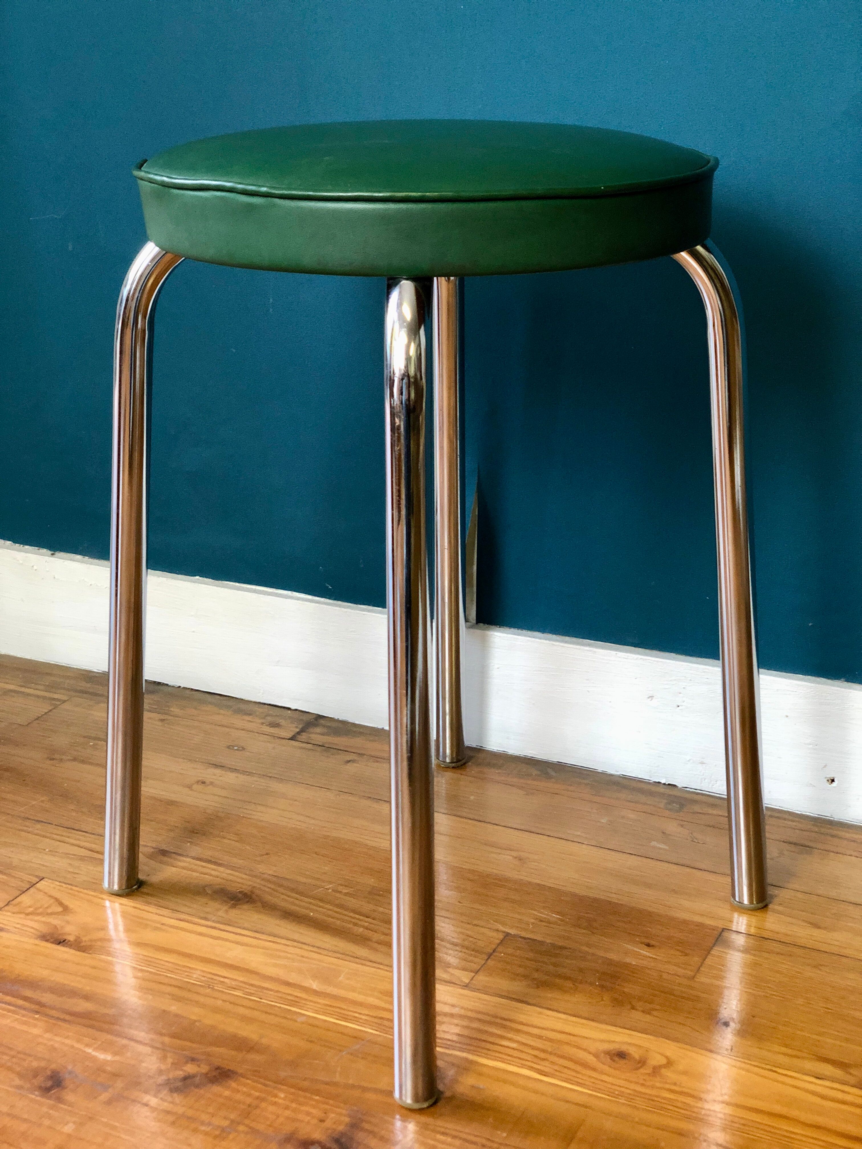 Industrial metal stool