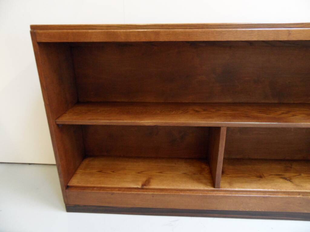 ArtbDeco oak open bookcase Amsterdam School
