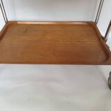 Vintage coffee table, bar, folding side table on wheels