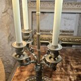 Lampe bouillotte en bronze de style empire, début XXe