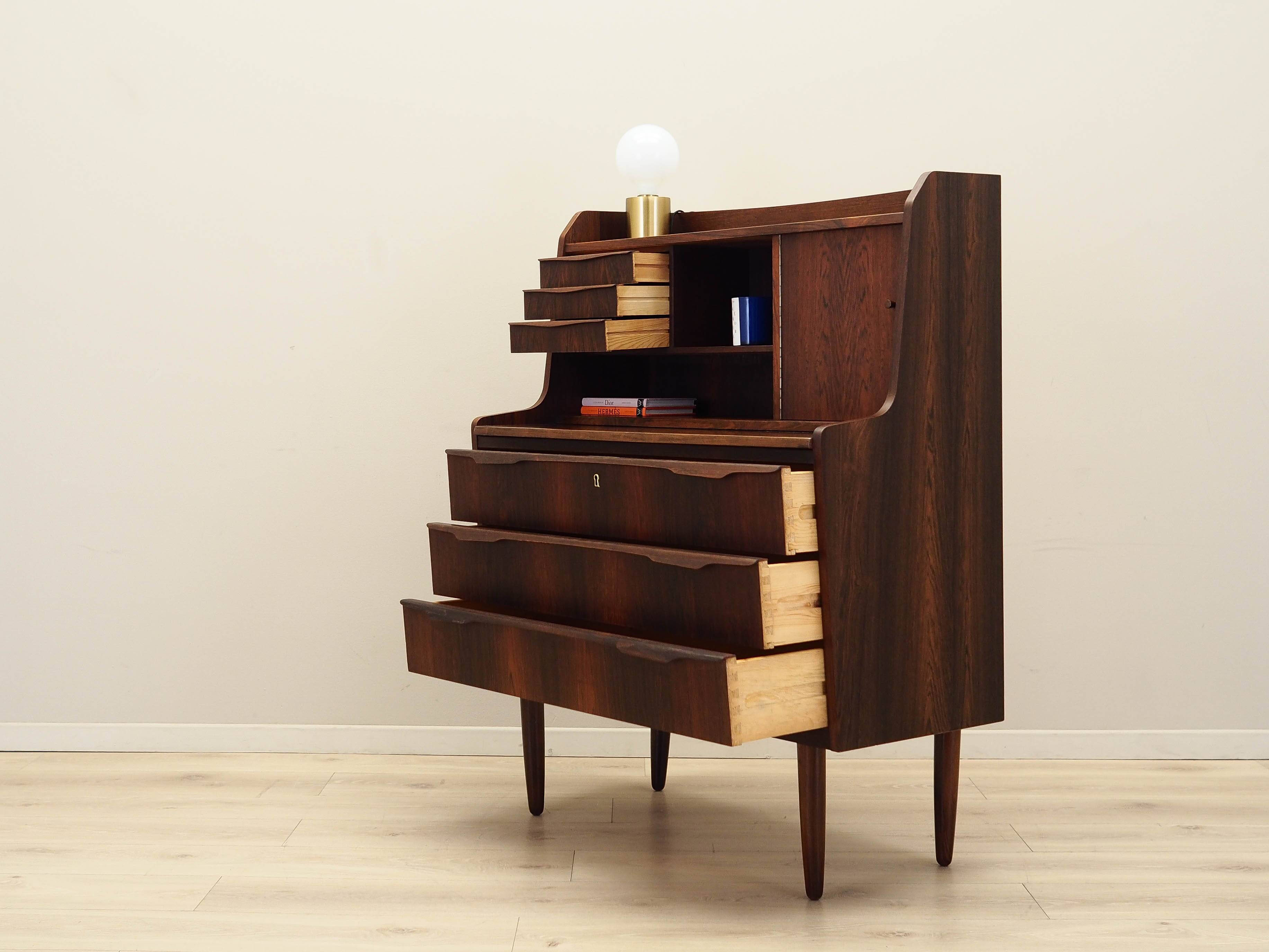 Rosewood secretary, Danish design, 1970s, production: Denmark