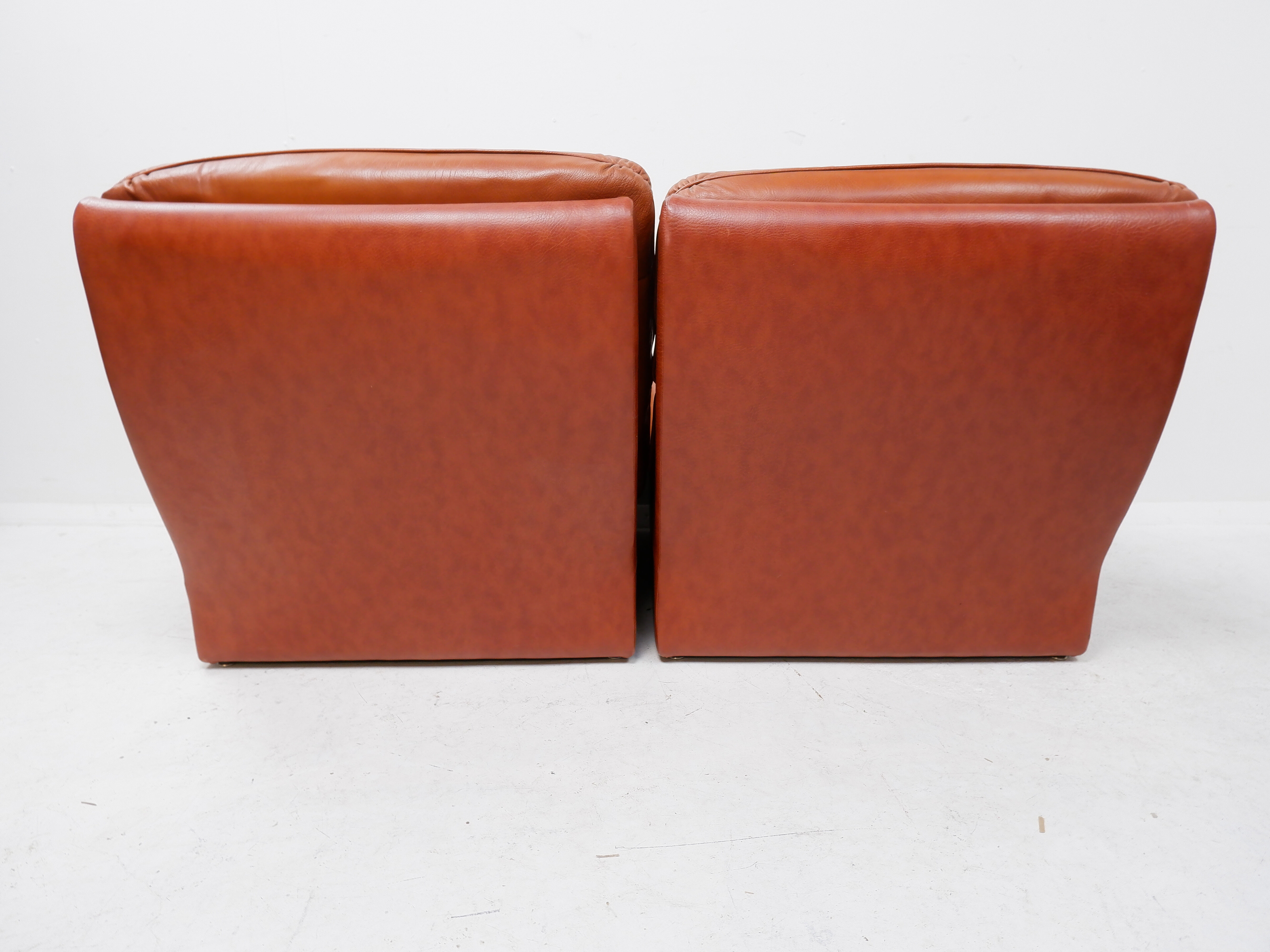 Vintage leather sofa 1970s