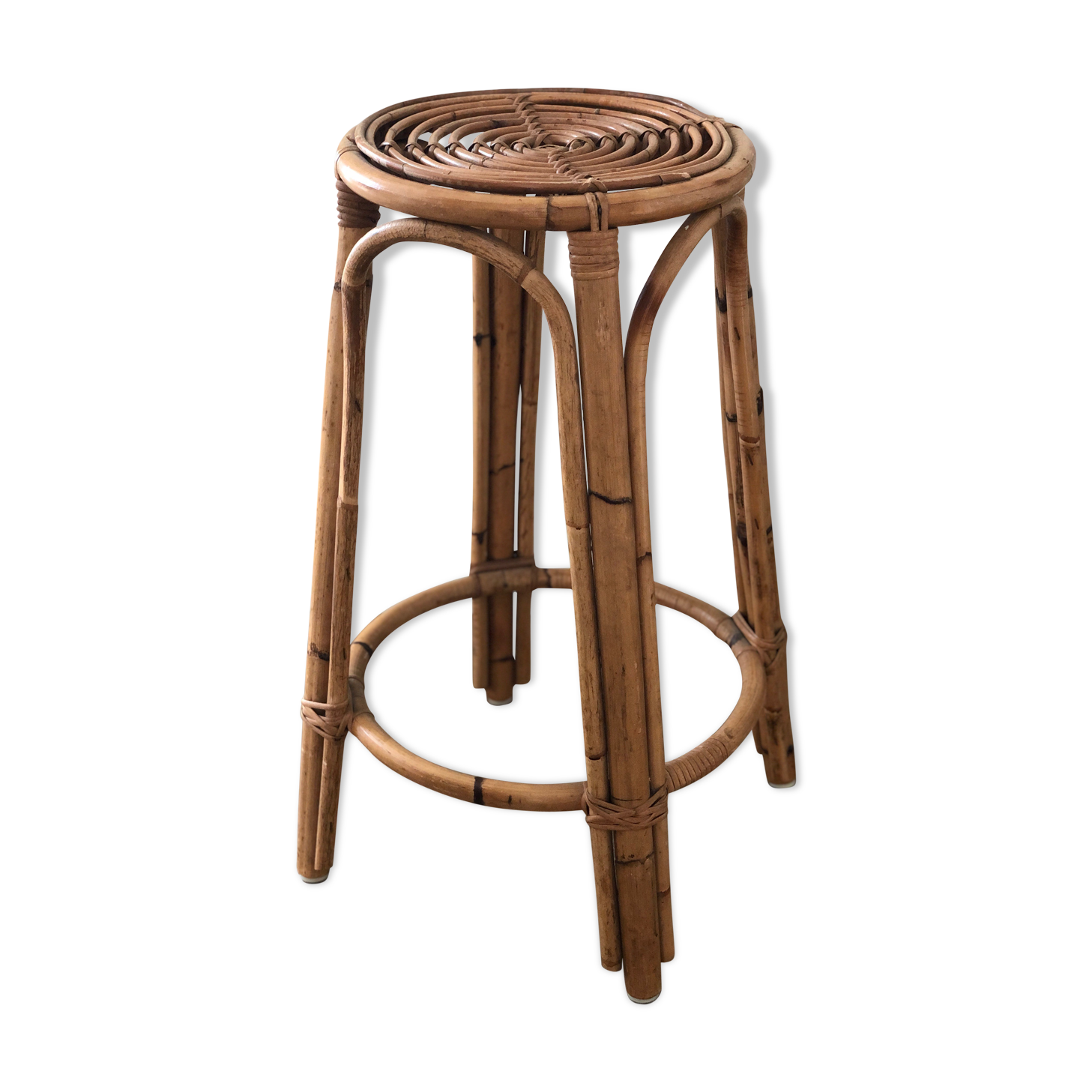 Tabouret en rotin