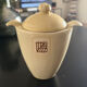 Glazed stoneware sugar bowl jars