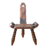 Chaise tripode brutaliste