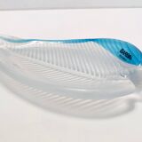 Postmodern Murano Glass Leaf Trinket Bowl / Vide-Poche by Alfredo Barbini, Italy