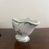 Sauceboat in earthenware Terre de Fer from St Amand and Hamage, Rosette model.