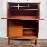 Scandinavian teak secretary cabinet