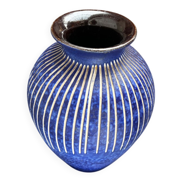 Grand vase de sol en céramique de studio allemand du milieu du siècle, années 1960