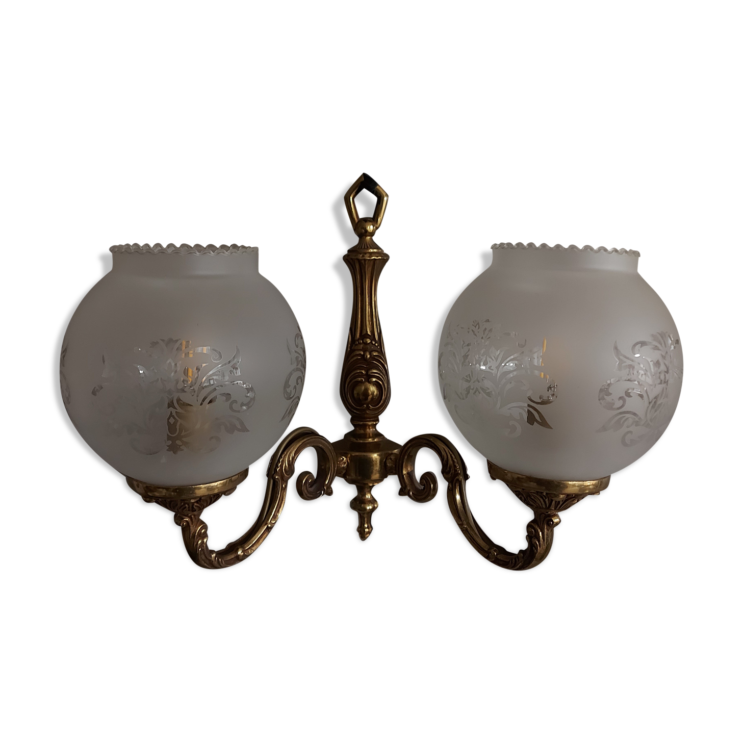 Brass wall sconce 70 years