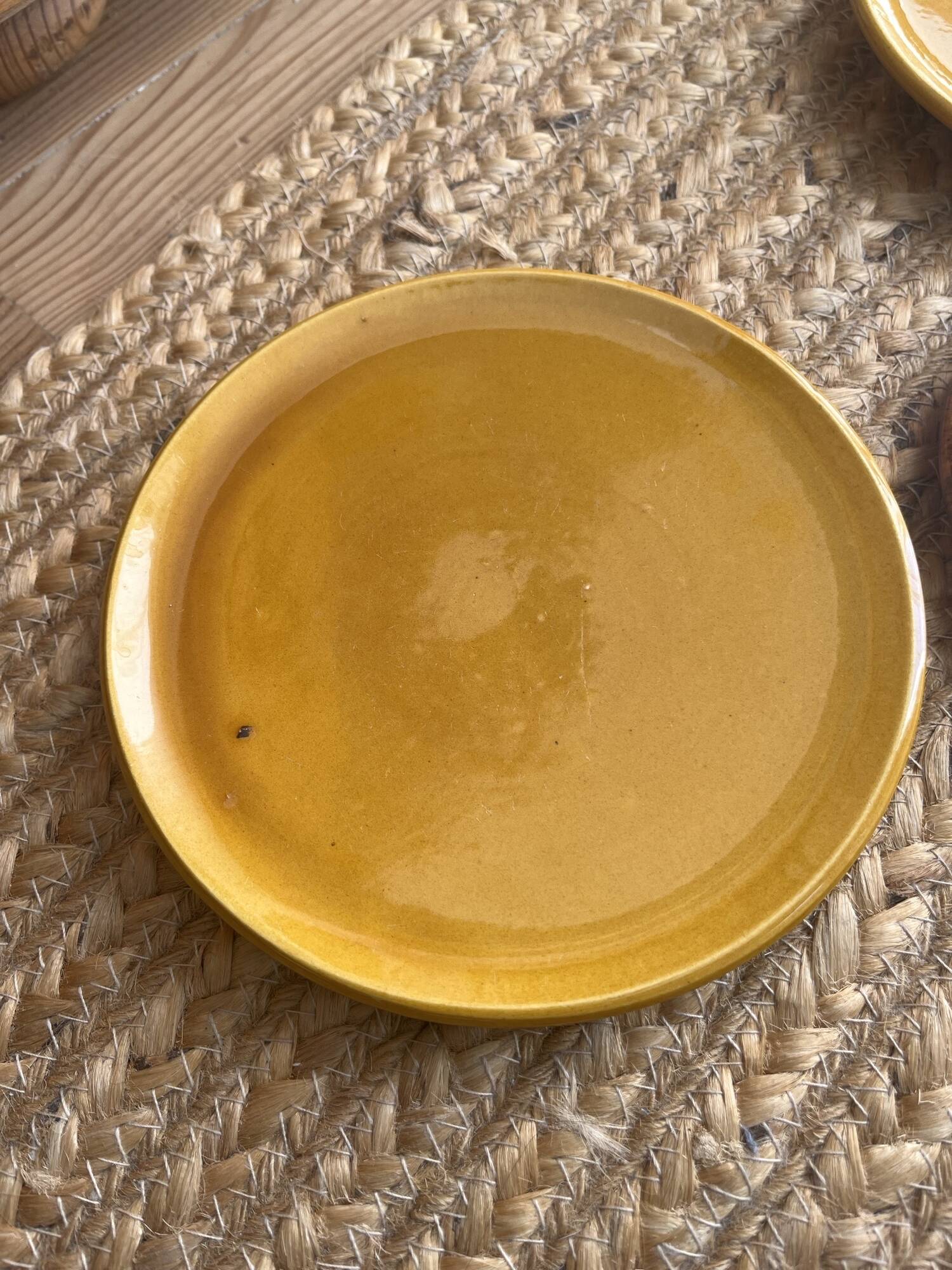 5 ceramic plates from the 1960s, Biot style