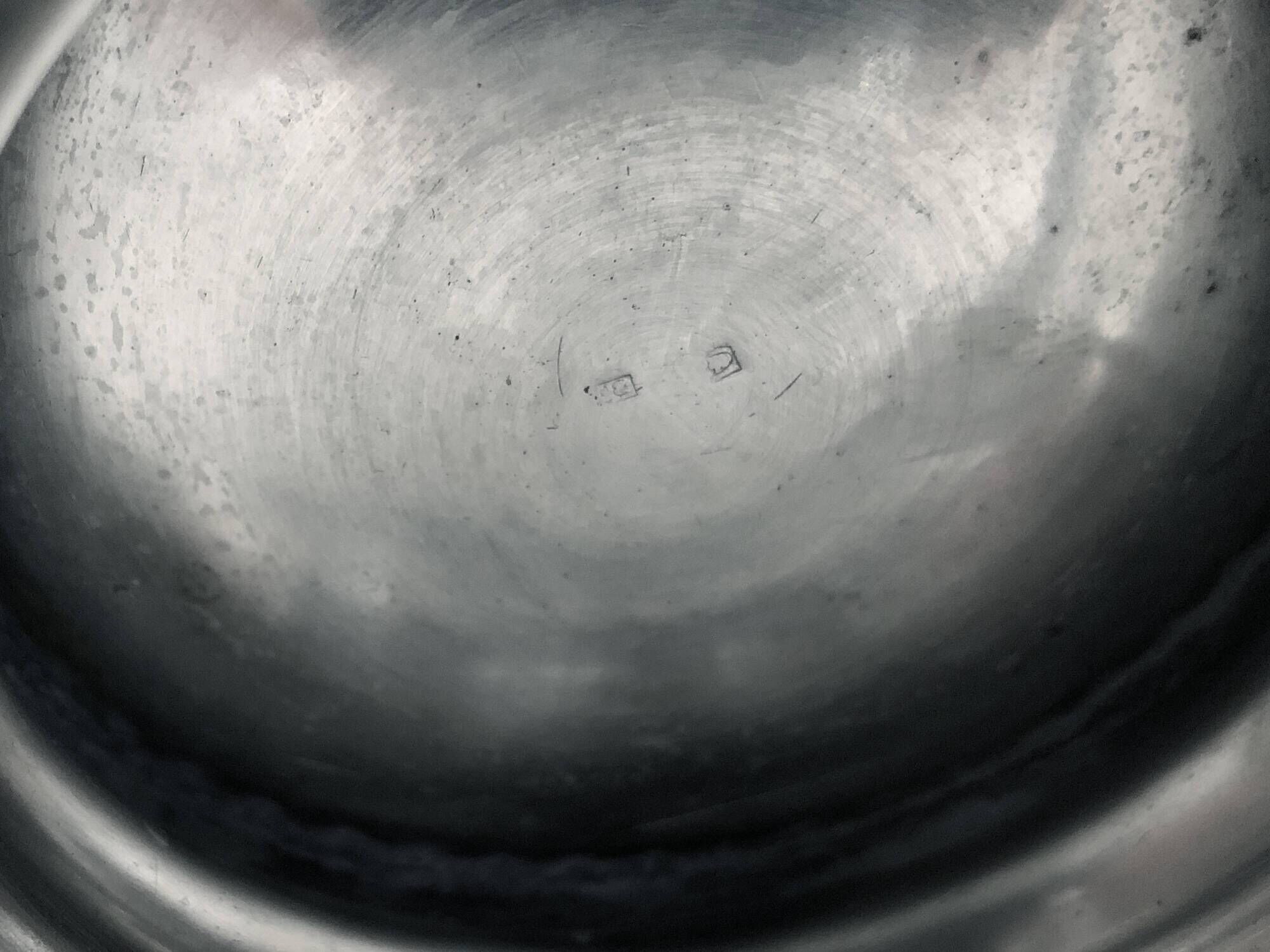 Champagne bucket shape Vintage Medici in silver metal. Year 60 70