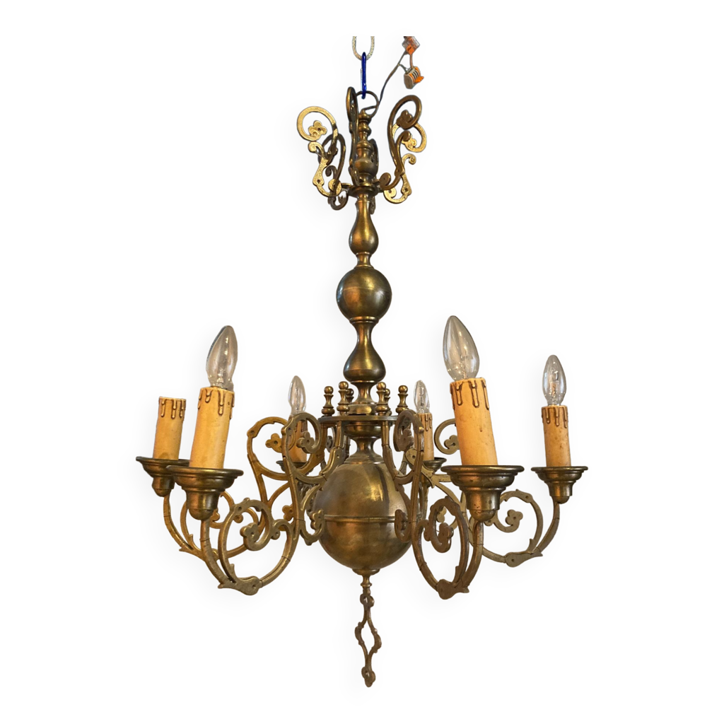 Lustre hollandais à 6 branches | Selency