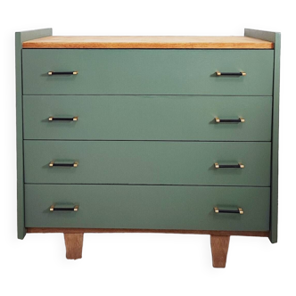 Vintage khaki chest of drawers