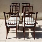 Set of 6 Napoleon III chairs